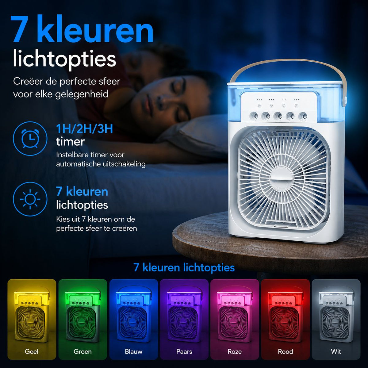 Mini Aircooler | Verkoeling op je bureau in seconden
